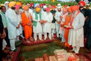 ਮੁੱਖ ਮੰਤਰੀ ਭਗਵੰਤ ਸਿੰਘ ਮਾਨ ਨੇ ਸ੍ਰੀ ਗੁਰੂ ਰਵਿਦਾਸ ਬਾਣੀ ਅਧਿਐਨ ਕੇਂਦਰ ਦਾ ਨੀਂਹ ਪੱਥਰ ਰੱਖਿਆ